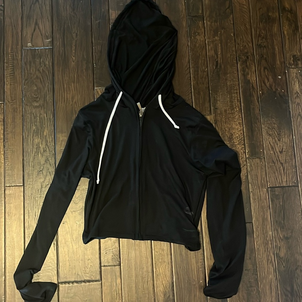 Black Hooded long sleeve